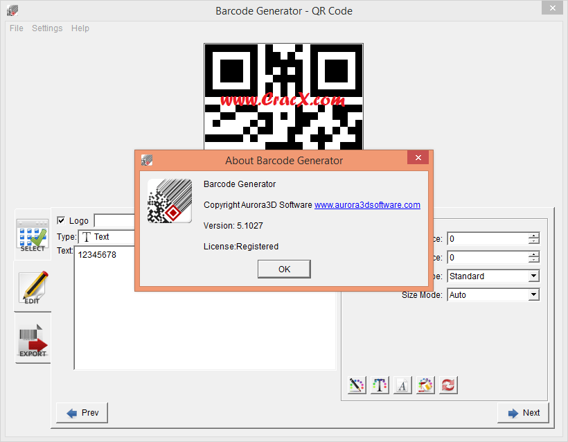 Free Barcode Generator Registration Key